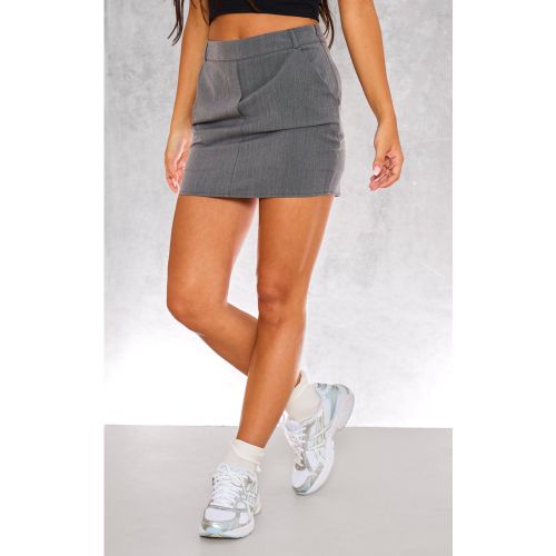 Mini jupe-short tissée chiné style tailleur - PrettyLittleThing - Modalova