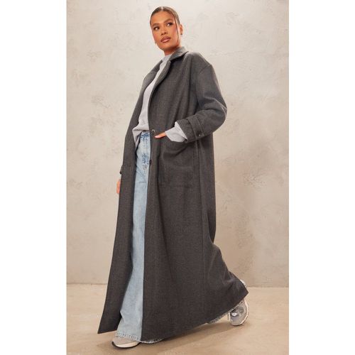 Manteau en effet laine à poches structurantes - PrettyLittleThing - Modalova