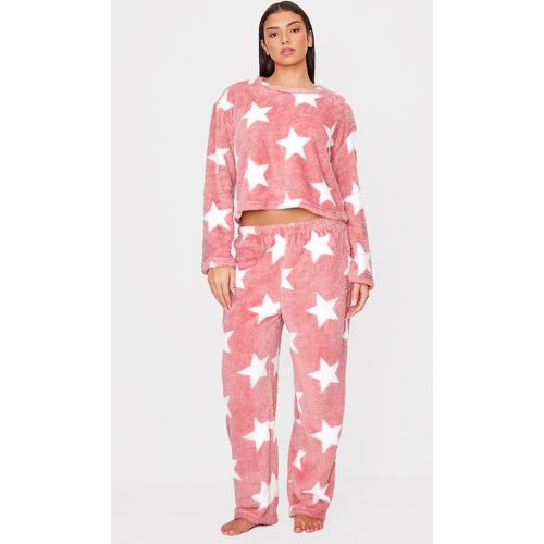 Pantalon de pyjama en polaire imprimé étoiles - PrettyLittleThing - Modalova