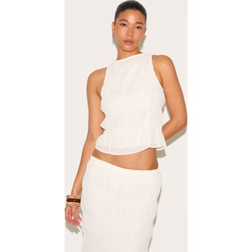 Top en mousseline de soie texturée - PrettyLittleThing - Modalova
