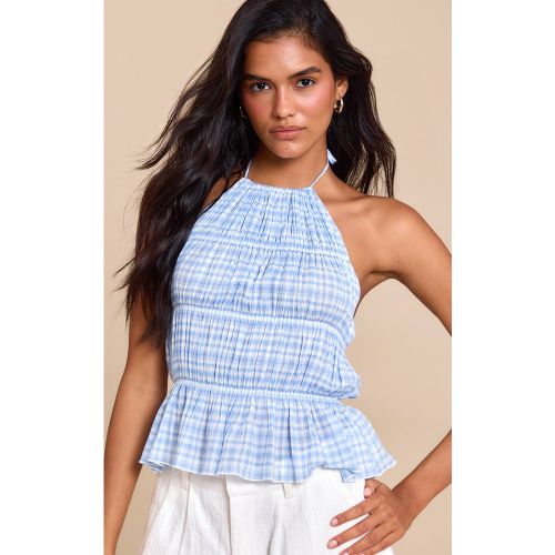 Top long à carreaux et étages - PrettyLittleThing - Modalova