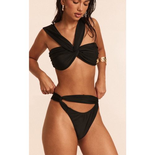 Bas de maillot de bain froncé à bride sur la taille - PrettyLittleThing - Modalova