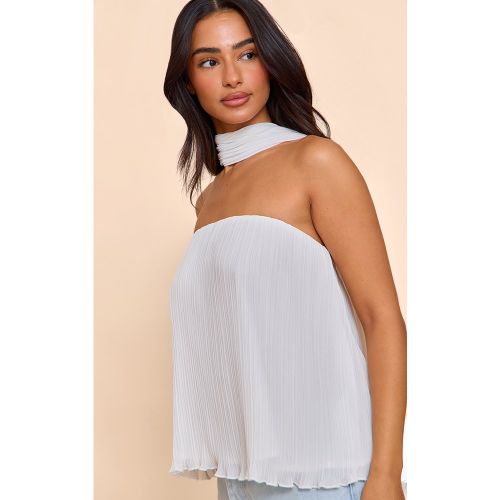 Petite Top bustier long en mousseline de soie à foulard - PrettyLittleThing - Modalova