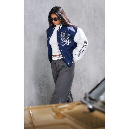 Bomber à slogan NY - PrettyLittleThing - Modalova