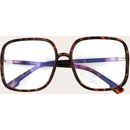 Lunettes de repos anti-lumière bleue à monture oversize en écaille - PrettyLittleThing - Modalova