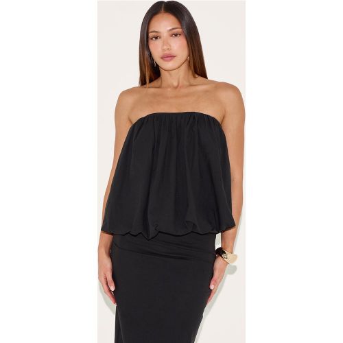 Tall Top bustier en effet lin froncé - PrettyLittleThing - Modalova