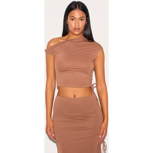 Tall Crop top froncé à épaule dénudée - PrettyLittleThing - Modalova
