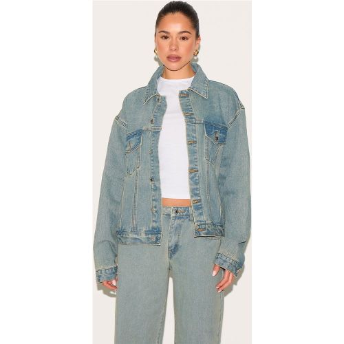 Veste oversize classique en jean - PrettyLittleThing - Modalova