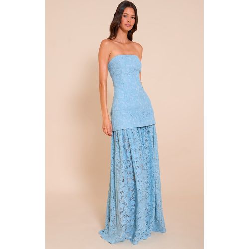 Robe mi-long à Panneau en Dentelle et Bandeau | Taille 40 - PrettyLittleThing - Modalova