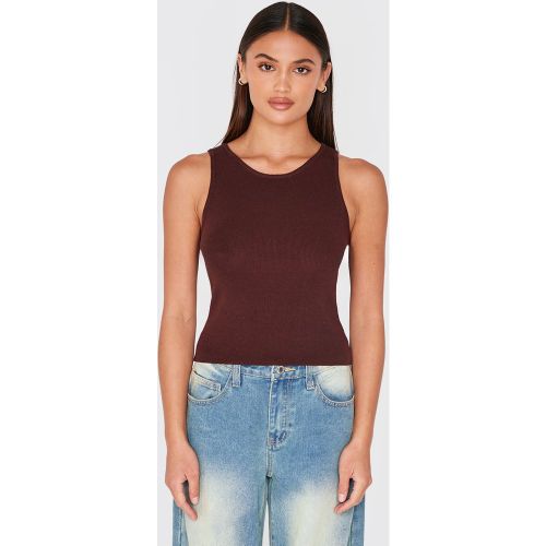 Top en maille tricot fine à col nageur - PrettyLittleThing - Modalova