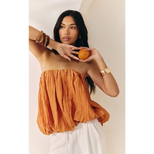 Plus Pantalon droit en peau de pêche tissée à taille élastique - PrettyLittleThing - Modalova