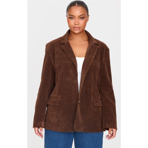 Plus Veste longue en suédine - PrettyLittleThing - Modalova