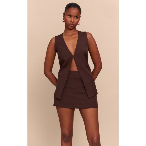 Gilet de tailleur tissé à agrafe et oeillet - PrettyLittleThing - Modalova