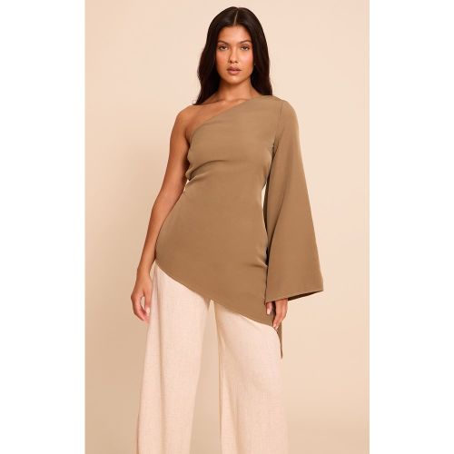 Top long tissé à manche évasée asymétrique - PrettyLittleThing - Modalova