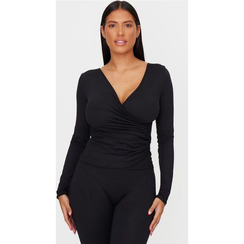 Shape Top cache-coeur en Sculpt à manches longues - PrettyLittleThing - Modalova