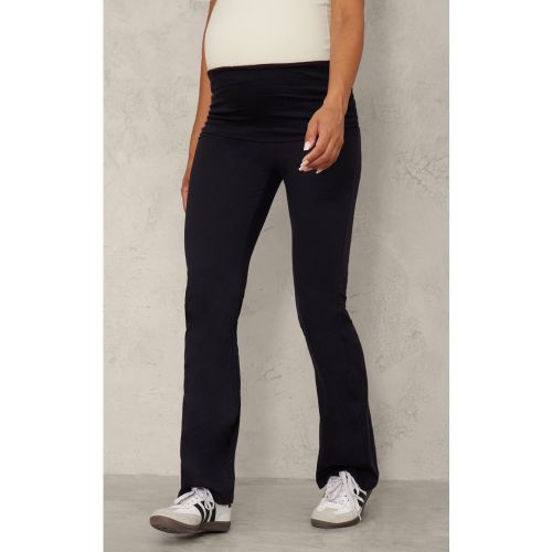 Maternité Legging de grossesse flare replié - PrettyLittleThing - Modalova