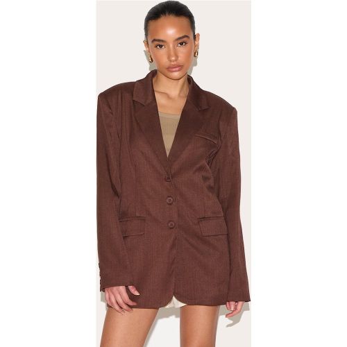 Petite Blazer oversize tissé - PrettyLittleThing - Modalova