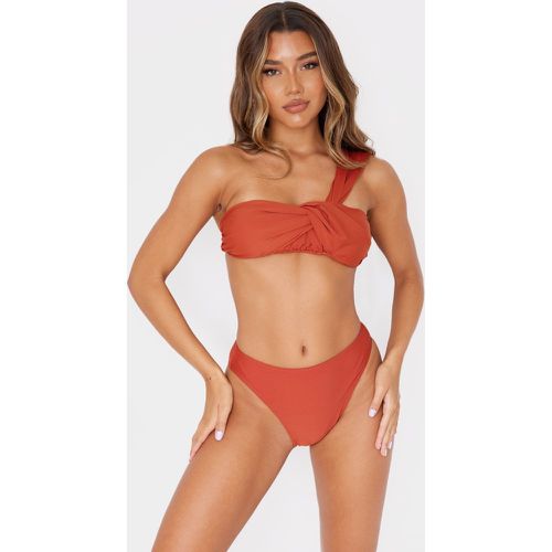 Haut de maillot de bain noué rembourré à bretelle unique - PrettyLittleThing - Modalova