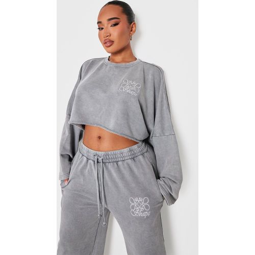 Shape Sweat oversize court à logo tourbillons - PrettyLittleThing - Modalova