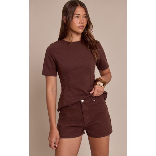 Short en denim taille haute | Taille 38 - PrettyLittleThing - Modalova