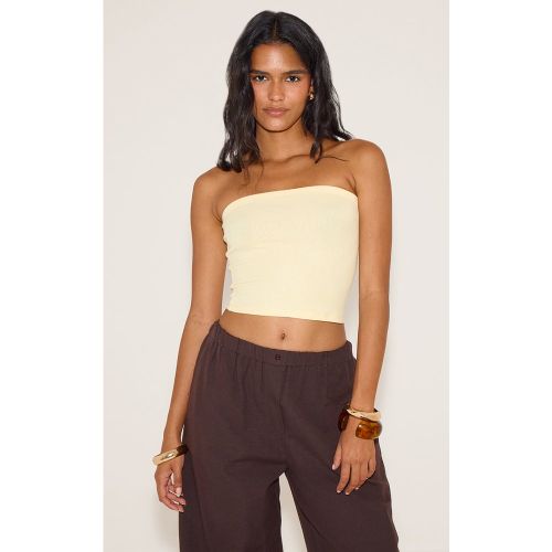 Top bustier côtelé doux - PrettyLittleThing - Modalova