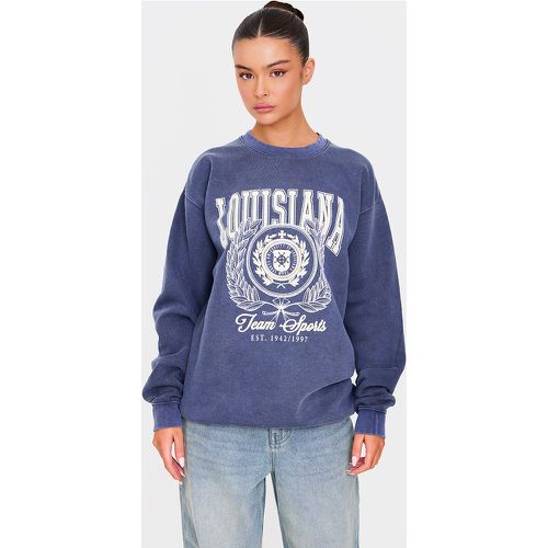 Sweat style universitaire à slogan imprimé "Louisiana" - PrettyLittleThing - Modalova