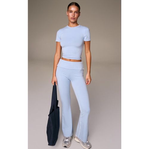 Pantalon flare de yoga en coton doux - PrettyLittleThing - Modalova