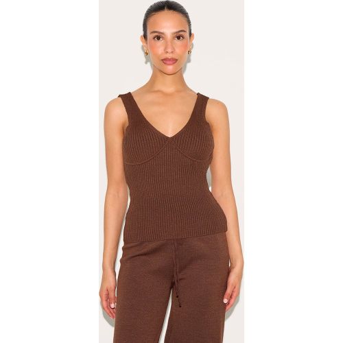 Petite Débardeur long en maille tricot côtelée - PrettyLittleThing - Modalova