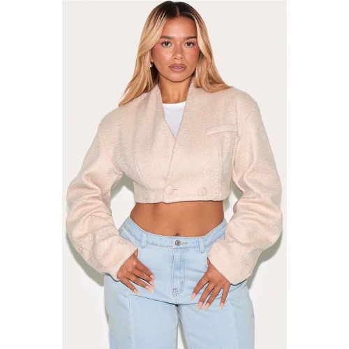 Shape Manteau court style cache-coeur en effet laine à manches cocon - PrettyLittleThing - Modalova