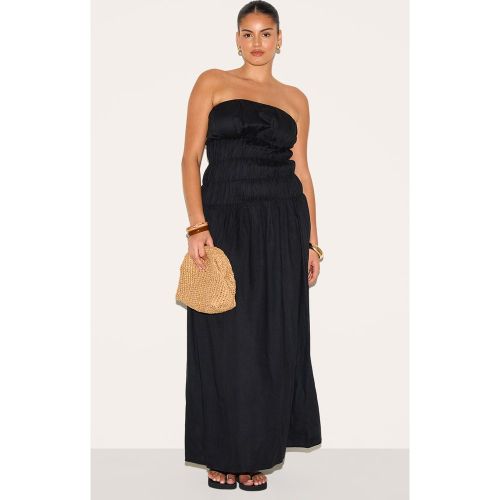 Robe Mi-longue Bandeau Taille Plus Drapée - PrettyLittleThing - Modalova