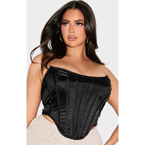 Plus Corset bustier satiné à liserés structurants - PrettyLittleThing - Modalova