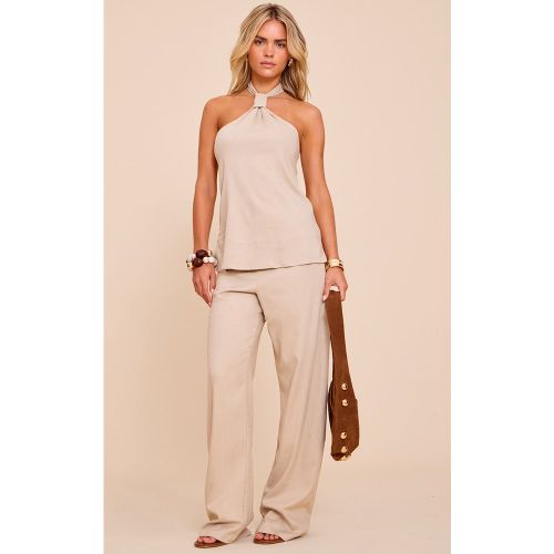Petite Pantalon large stretch - PrettyLittleThing - Modalova