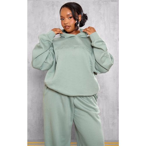 Plus Hoodie oversize à logo en relief "Athletics Club" - PrettyLittleThing - Modalova