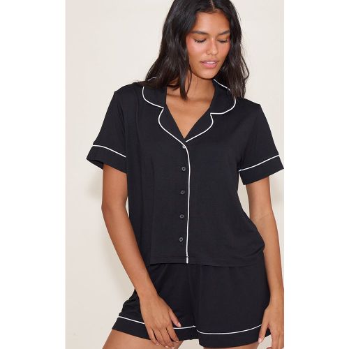 Ensemble de pyjama court modal à lisérés contrastants - PrettyLittleThing - Modalova
