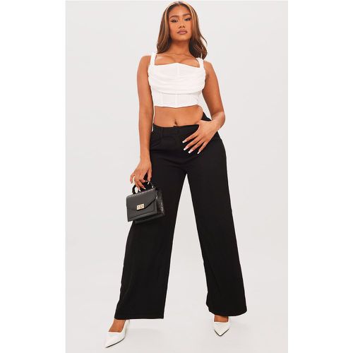 Pantalon de tailleur deluxe coupe droite avec plis devant - PrettyLittleThing - Modalova