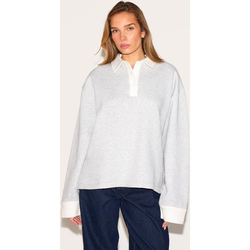 Sweat oversize à col polo - PrettyLittleThing - Modalova