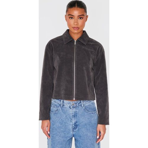 Veste en suédine à zip - PrettyLittleThing - Modalova