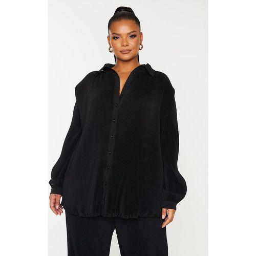 Plus Chemise oversize plissée à boutons devant - PrettyLittleThing - Modalova