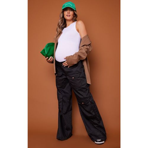 Maternité Pantalon droit de grossesse cargo à poches sur le devant - PrettyLittleThing - Modalova
