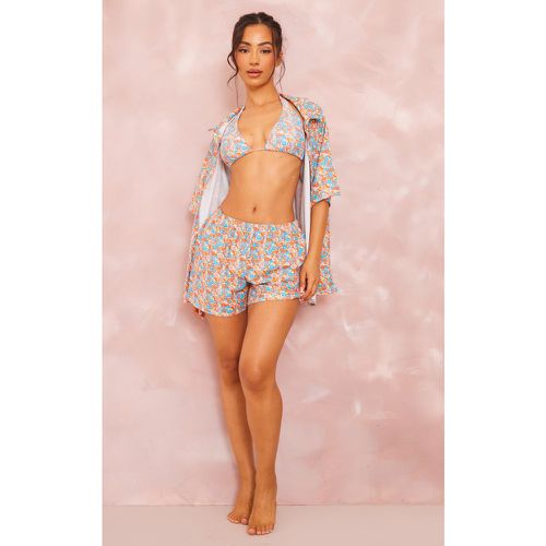 Short de plage fluide fleuri - PrettyLittleThing - Modalova