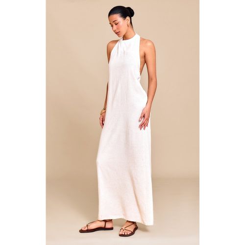 Robe longue texturée à dos rond - PrettyLittleThing - Modalova