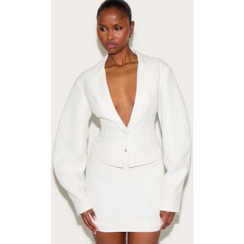 Blazer bouclé à taille cintrée - PrettyLittleThing - Modalova