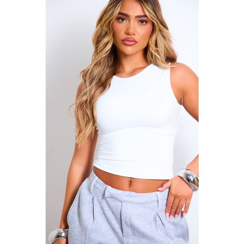 Débardeur ajusté à contours et col ras | Taille 38 - PrettyLittleThing - Modalova