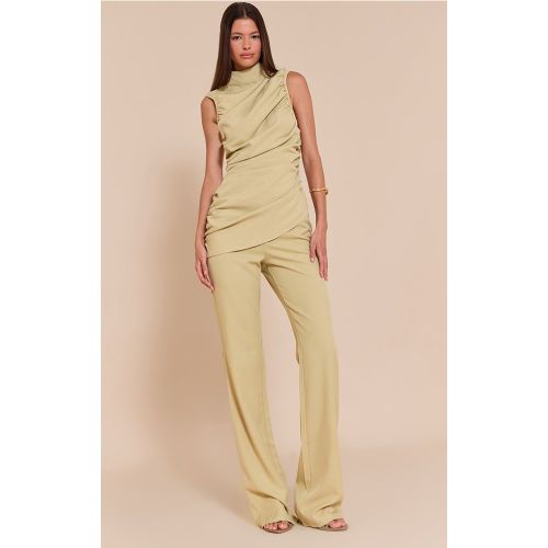 PLT Label Pantalon Coupe Droite - PrettyLittleThing - Modalova