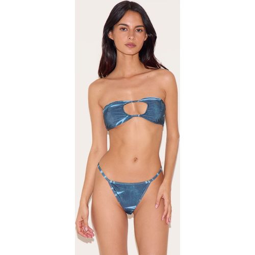 Haut de maillot de bain bandeau imprimé abstrait à découpe - PrettyLittleThing - Modalova