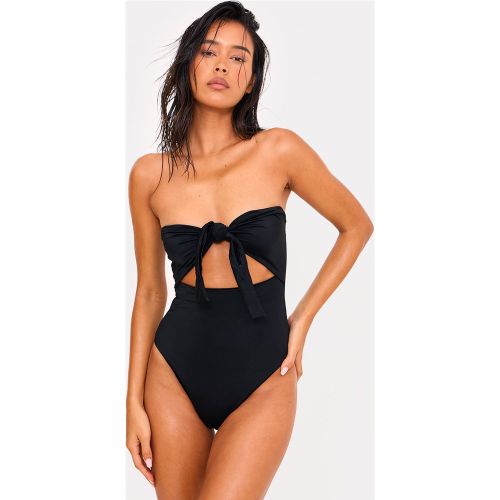 Maillot de bain découpé à noeud frontal - PrettyLittleThing - Modalova