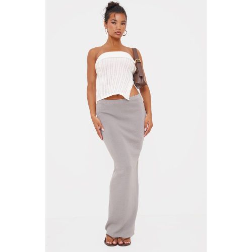 Jupe longue en maille tricot fine | Taille Large - PrettyLittleThing - Modalova