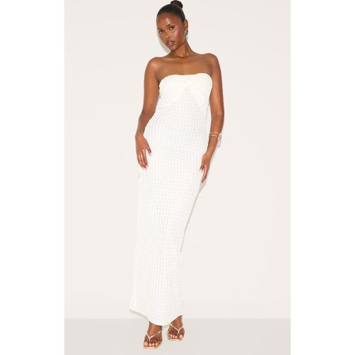 Robe bustier longue texturée - PrettyLittleThing - Modalova