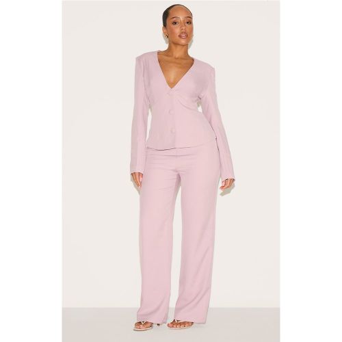 Shape Pantalon de tailleur rose à taille haute - PrettyLittleThing - Modalova