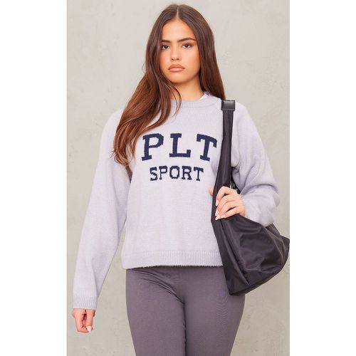 PLT Sport Sweat en maille tricot à slogan - PrettyLittleThing - Modalova